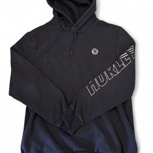 Hurley Men's Black and White Hoodie